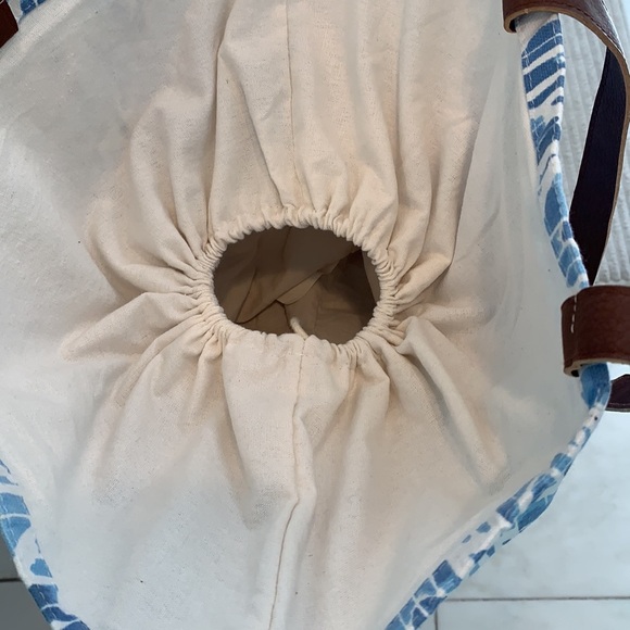 Blue and Brown Tote Bag - Picture 3 of 10